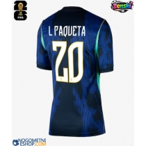 Ženski Nogometni dresi Brazilija Lucas Paqueta #20 Gostujoči SP 2026 Kratek Rokav
